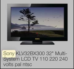 Sony Bravia KLV-32BX300 Sony KLV-32BX300 32" Multi-System LCD TV 0