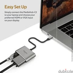 Promate MediaHub-C2 High Definition USB-C Display Adapter 0
