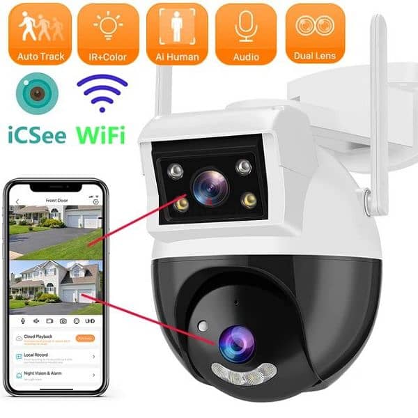 ip security camera  wireless dual lens 5 megapixel 2