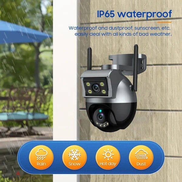 ip security camera  wireless dual lens 5 megapixel 5