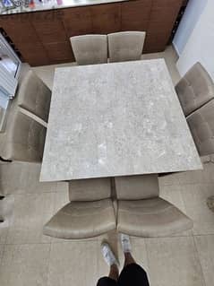 Marble top dining table 0