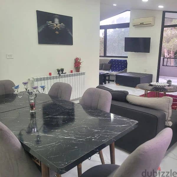 modern fully Furnished apartment for rent in bsalim with view بصاليم 4
