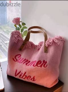 Pink Beach Bag