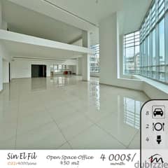 Sin El FIl | SIgnature | 450m² Luxurious Office | 8 Parking Spots