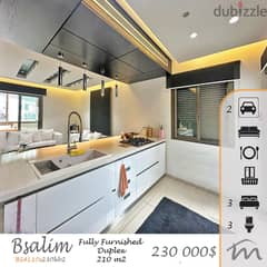 Bsalim | Fully Furnished 210m² Duplex | Building Age 7 | Terrace