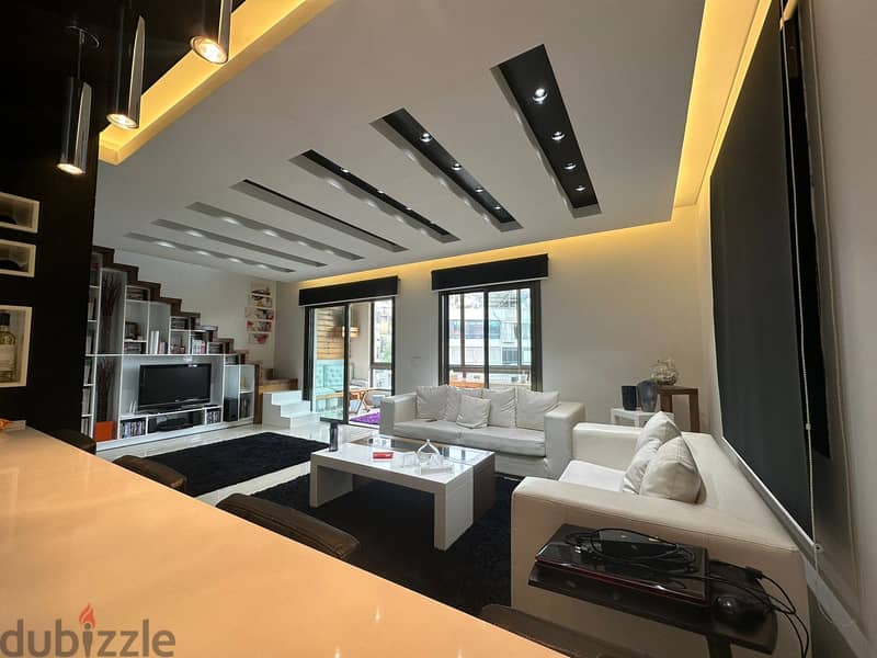 Bsalim | Fully Furnished 210m² Duplex | Building Age 7 | Terrace 2