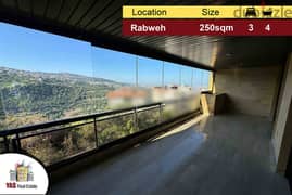 Rabweh 250m2 | Equipped | Decorated | Classy Area | PA | 0