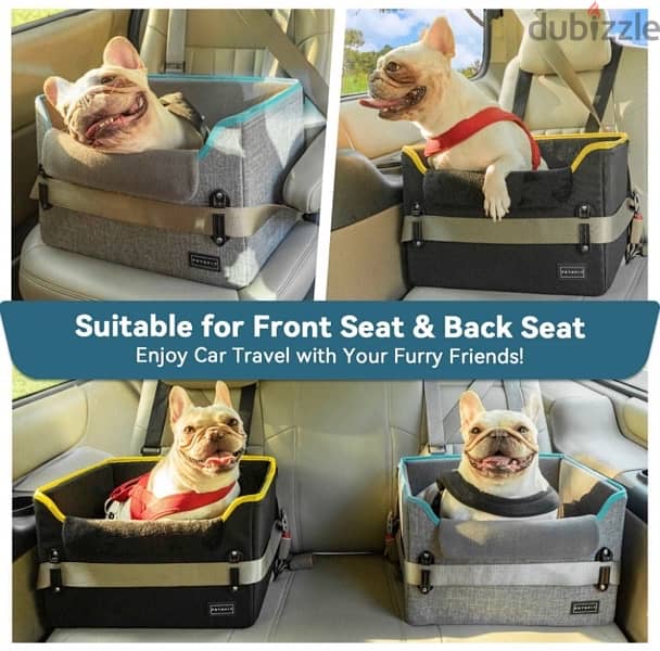 PETSFIT Dog Car Seats For Small Dogs Puppy Stable Pet Car Seat 3