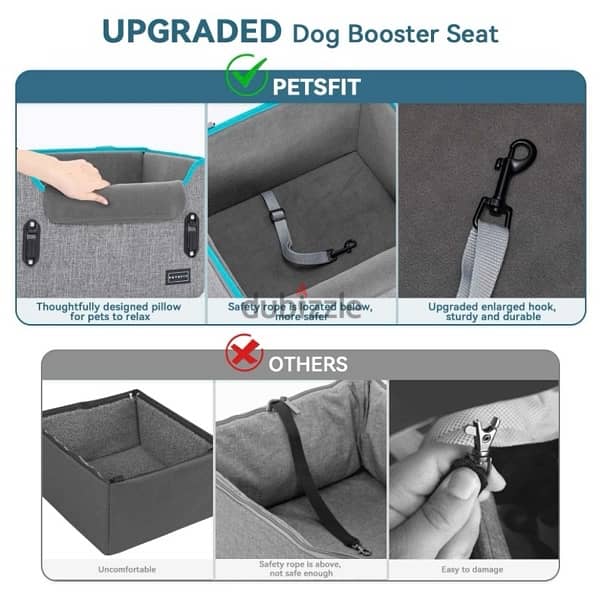 PETSFIT Dog Car Seats For Small Dogs Puppy Stable Pet Car Seat 6