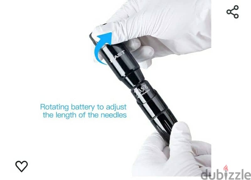 MAST MAGI Rotary TATTOO Pen Machine+  Wireless Battery, RCA Connection 11