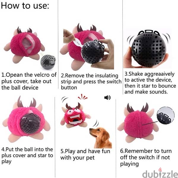 NEILDEN Upgrade Interactive Squeaky Dog Toys Plush Puppy 4