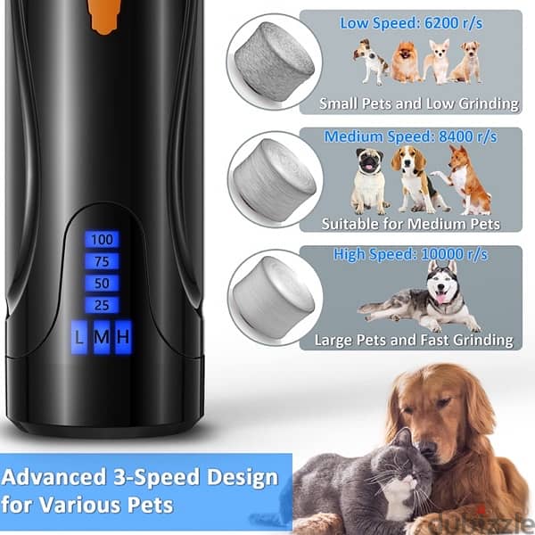 Dog Nail Grinder, Dog Nail Trimmers and Clippers Kit 5