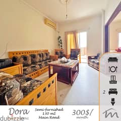 Dora | Semi-Furnished 125m² | 2 Bedrooms | Balcony | Prime Location 0