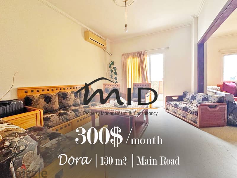 Dora | Semi-Furnished 125m² | 2 Bedrooms | Balcony | Prime Location 1