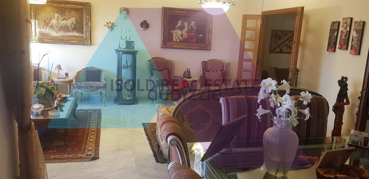 A 180 m2 apartment having an open sea view for sale in Mazraat Yachouh 3