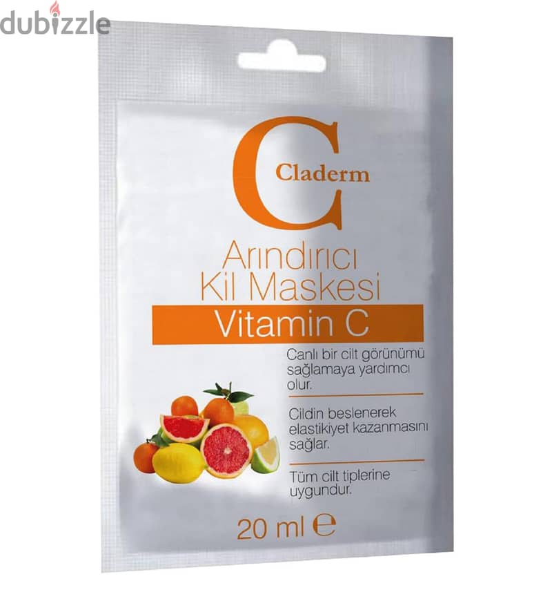 Claderm Clay Mask Vitamin C 1