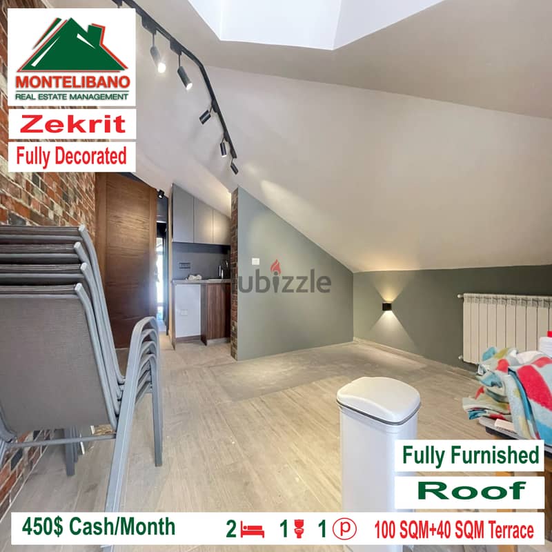 Roof for rent in Zekrit!!! 4