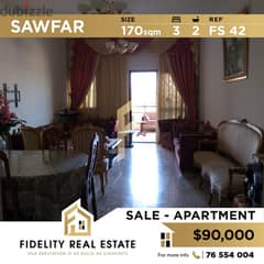 Apartment for sale in Sawfar FS42 0