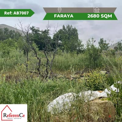 Prime land in Faraya for sale أرض للبيع في فاريا