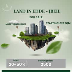 Lands for Sale in Edde - Jbeil ارض للبيع في إده - جبيل