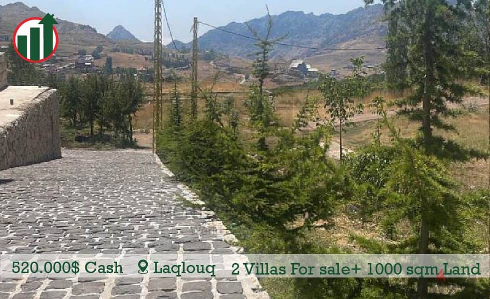 2 Prime Location Villas For Salle with 1000sqm land in Laqlouq!! 1