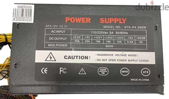 Power Supply ATX-P4 650W 2