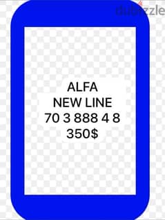 Alfa new line for sale 350$ for info pls call 7160460