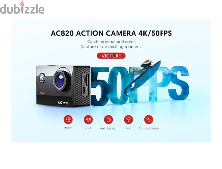 Victure AC820 4K ultra HD - Touch Screen Action Camera/3$ delivery 5