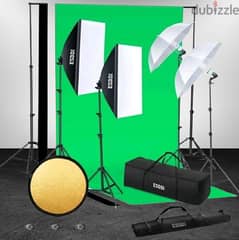 ESDDI Photo Studio Lighting Kit Umbrella Backdrop Background Light