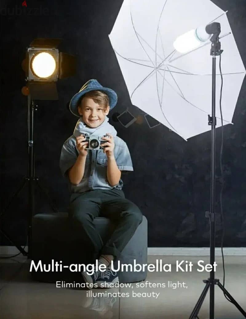 ESDDI Photo Studio Lighting Kit Umbrella Backdrop Background Light 1