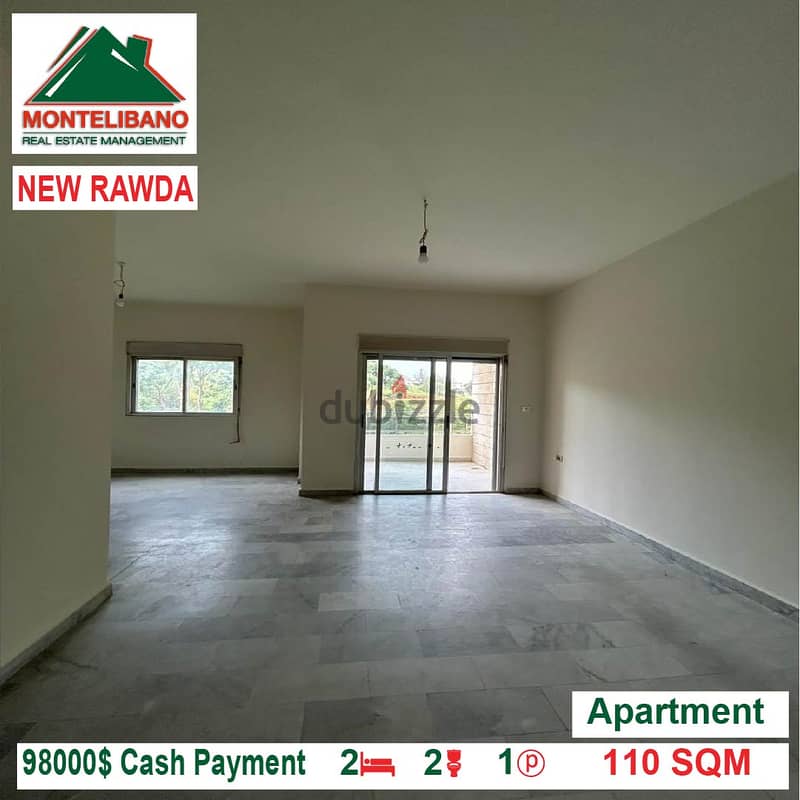 98000$!!! Apartment for sale located in New Rawda 1