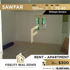 Apartment for rent in Sawfar FS40 0