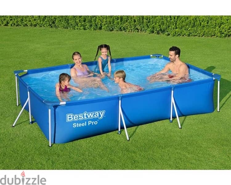 Bestway Steel Pro Rectangular Pools (300x200cm) 1