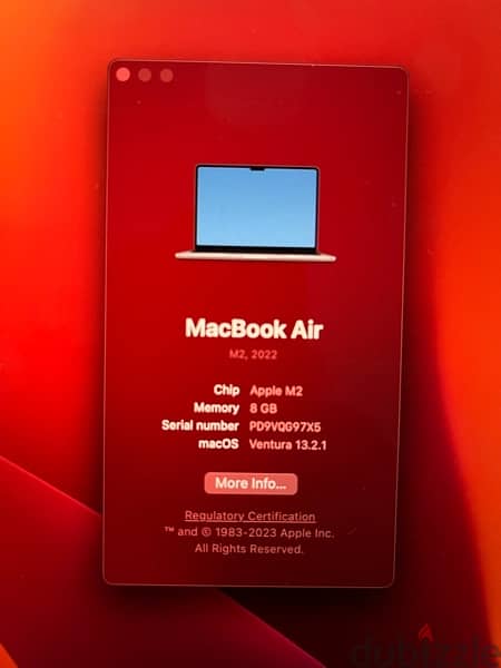 Apple Macbook Air M2 2022 2