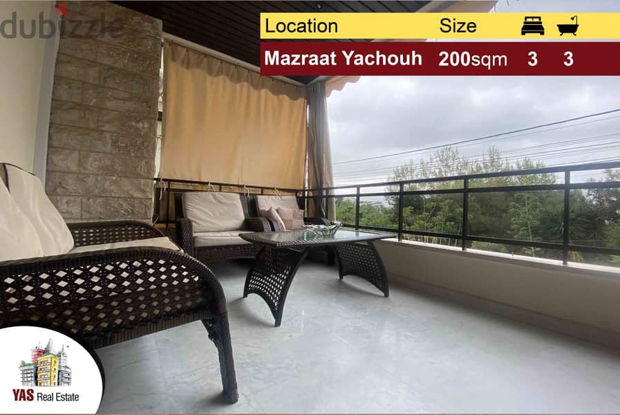 Mazraat Yachouh 200m2 | Well Maintained | Mountain View | CHJ | 0