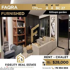 Furnished Chalet for rent in Faqra BC27 0