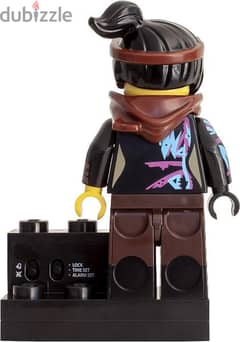 The Lego Movie World Wyldstyle Lucy Digital Alarm Clock mini figure