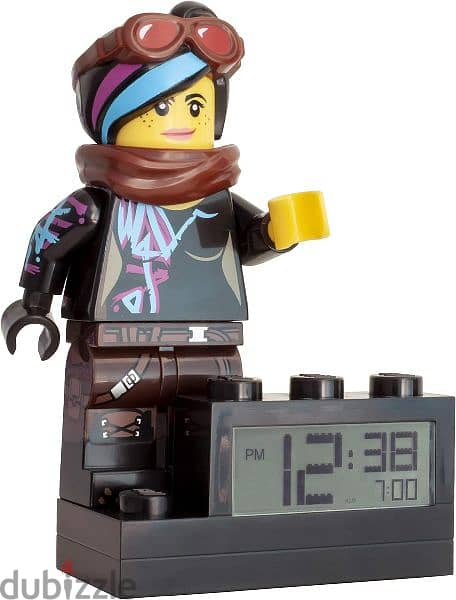 The Lego Movie World Wyldstyle Lucy Digital Alarm Clock mini figure 4