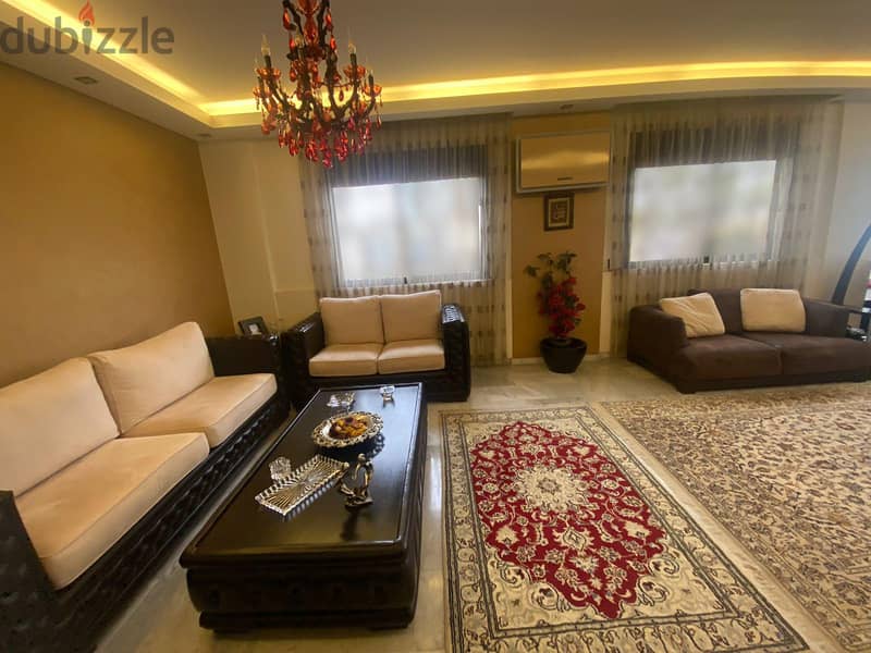 FURNISHED IN AIN EL MRAISSEH + SOLAR SYSTEM (170SQ) 2 BEDS , (JNR-270) 1