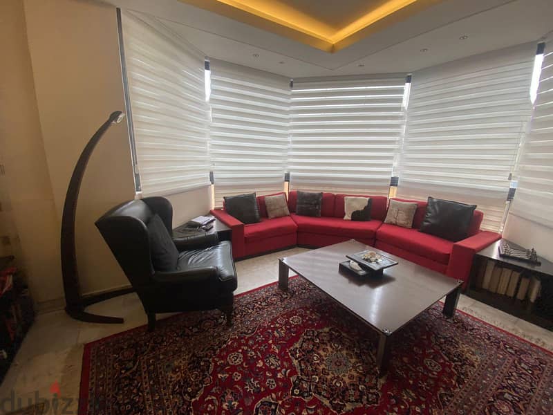 FURNISHED IN AIN EL MRAISSEH + SOLAR SYSTEM (170SQ) 2 BEDS , (JNR-270) 2