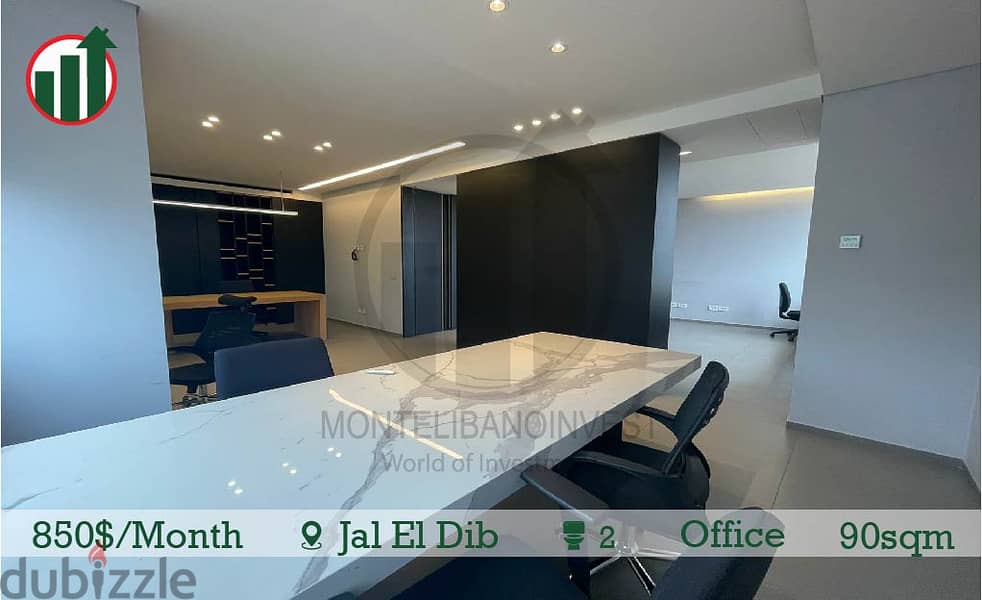 Fully Furnished Prime Location Office for rent in Jal Dib! 2