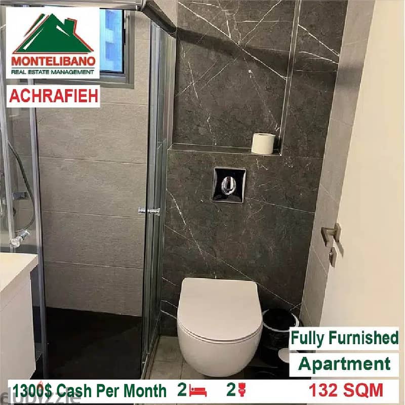 1300$/Cash Month!! Apartment for rent in Achrafieh!! 4