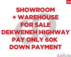 showroom + warehouse for sale in Dekwaneh/الدكوانة  REF#CN101335