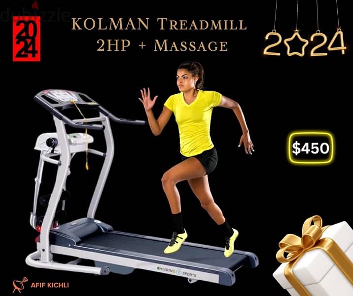 Kolman Treadmill 2HP new كفالة شركة 1