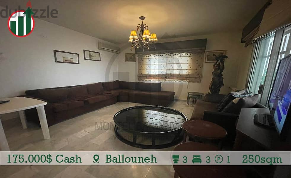 Fully Furnished Apartment for Sale in Ballouneh! 2