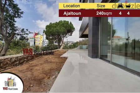 Ajaltoun 240m2 | 130m2 Garden | High-end | Brand New | View|