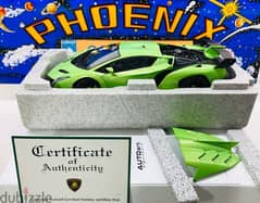 1/18 diecast Autoart Signature Lamborghini Veneno (VERDE ITHICA) 0