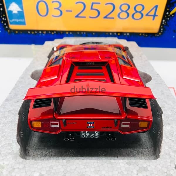 1/18 diecast Autoart Signature Lamborghini Countach RED Walter-Wolf 10