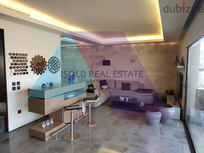 Lux decorated 220m2 apartment+open sea view for sale in Ain El Mraiseh 1