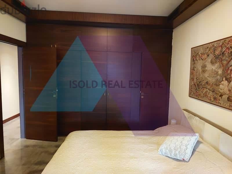 Lux decorated 220m2 apartment+open sea view for sale in Ain El Mraiseh 8